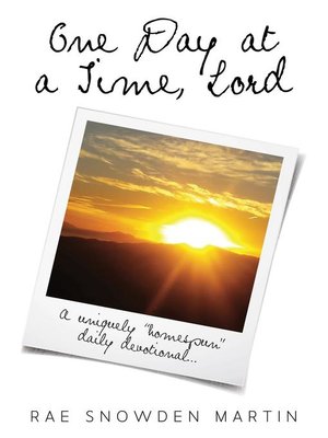 cover image of One Day at a Time, Lord